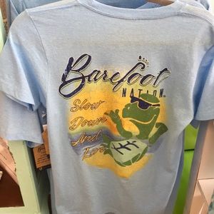 Barefoot Nation slow down and live T-shirt